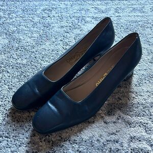 Salvatore Ferragamo Block Heel Pumps